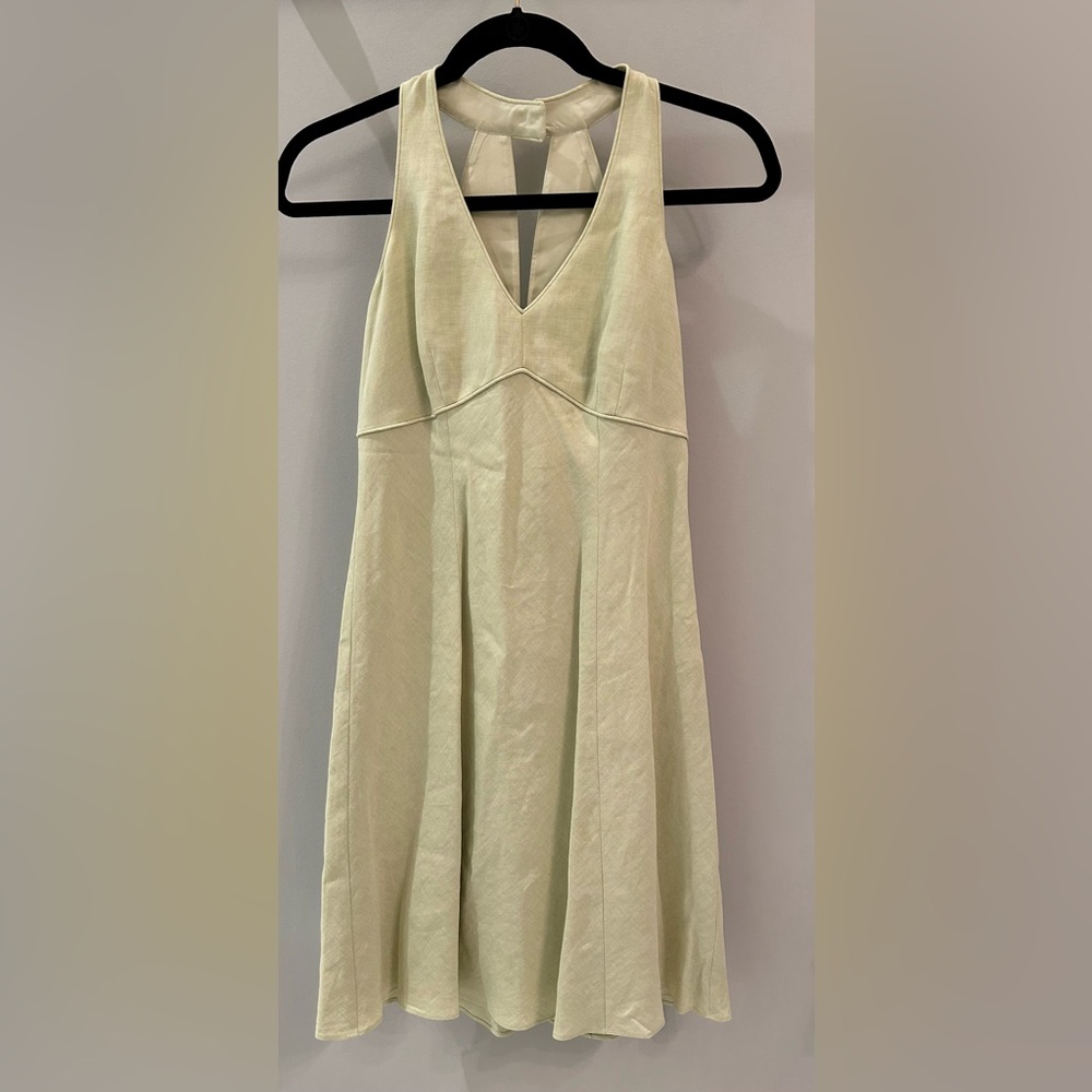Elegant Green Sleeveless Dress